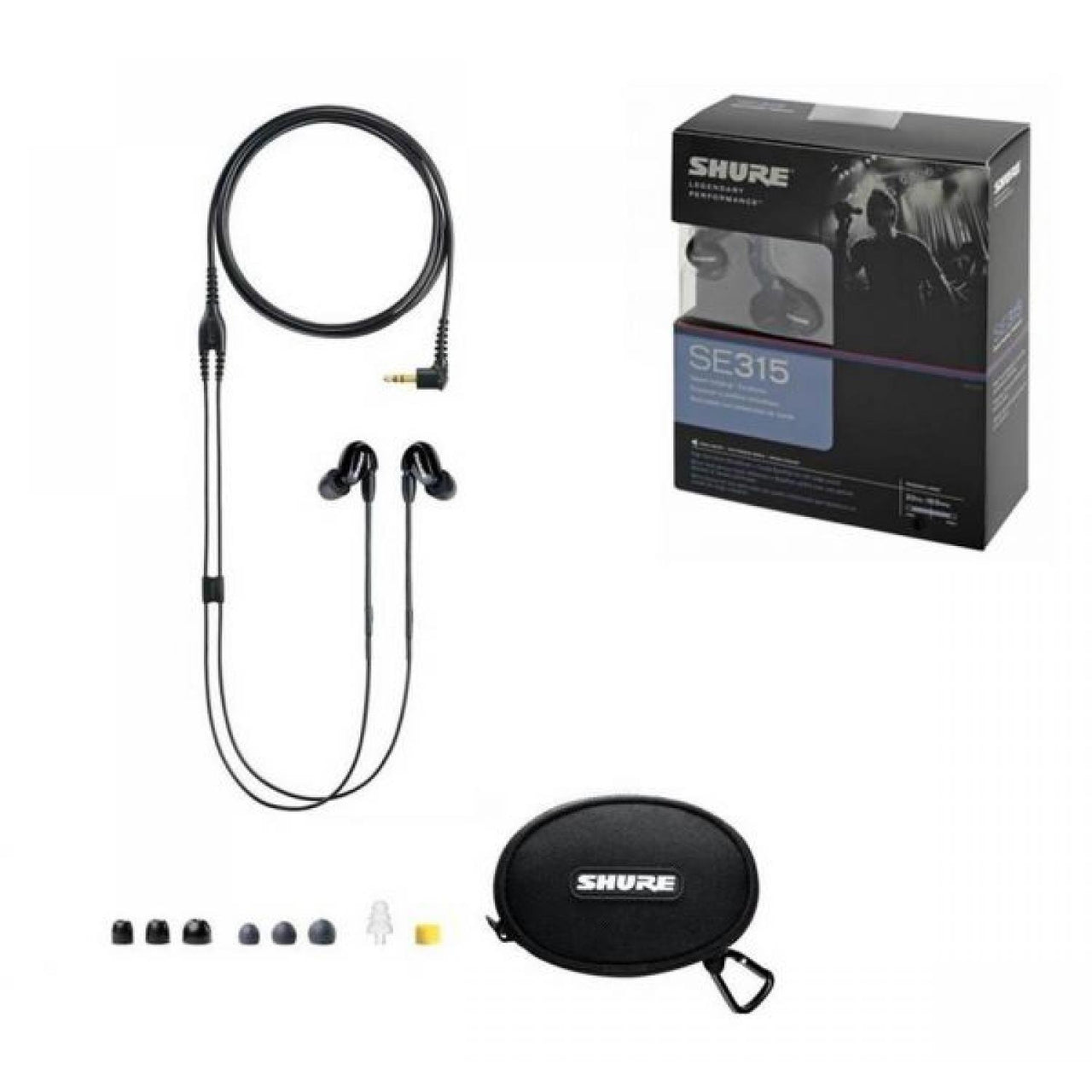 Auriculares Shure Se315k Aislamiento De Sonido Alta Definicion