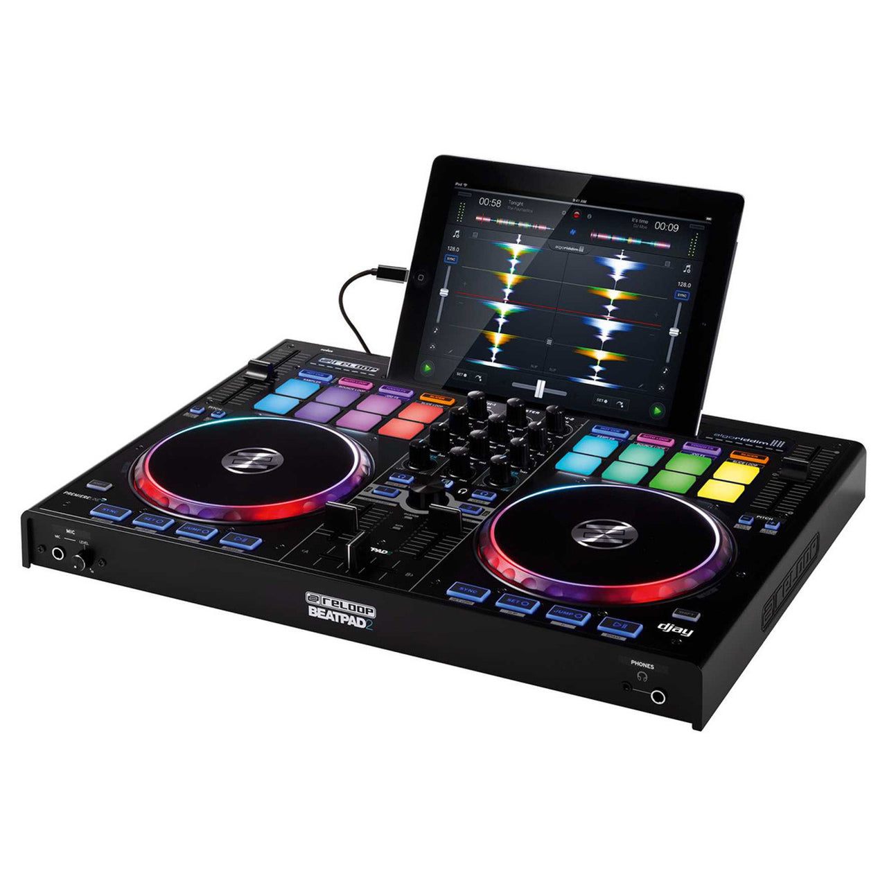 Controlador Reloop, Beatpad 2 multiplataforma para iPad, etc