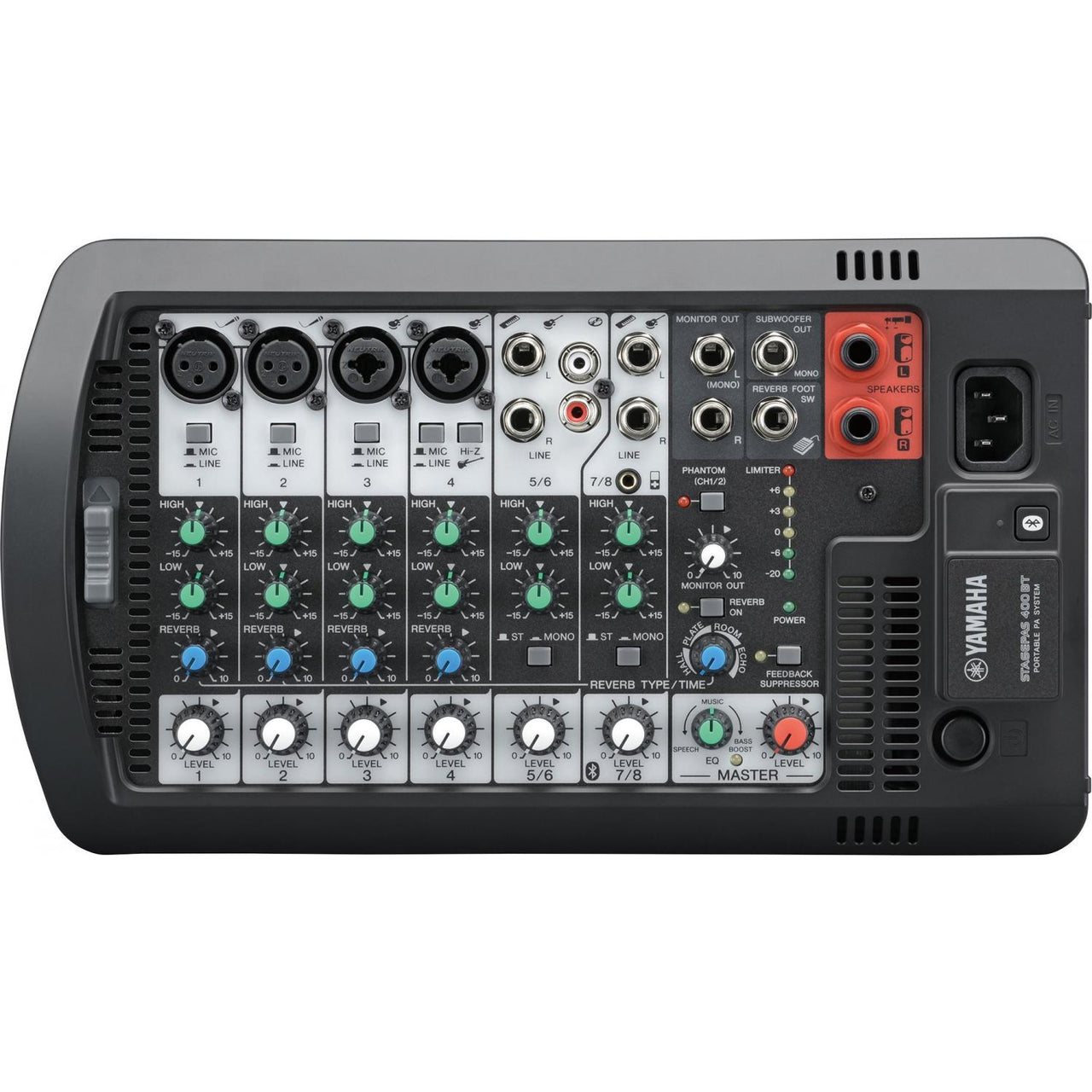 Sistema De Audio Portatil Yamaha C/Bluetooth Y Microfono, Stgps400bt 