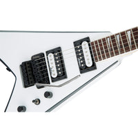 Thumbnail for guitarra electrica jackson js32 king v, ah fb,wht w/blk bvl,2910224577
