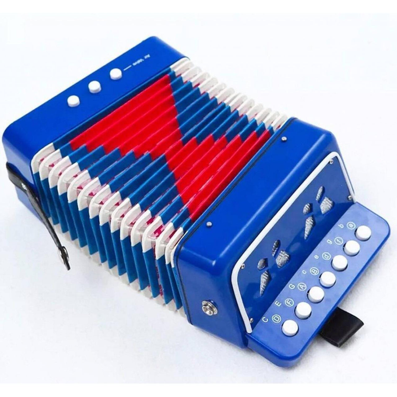 Acordeon Infantil Acif 7 Botones 2 Bajos Azul Rey, Acifazr