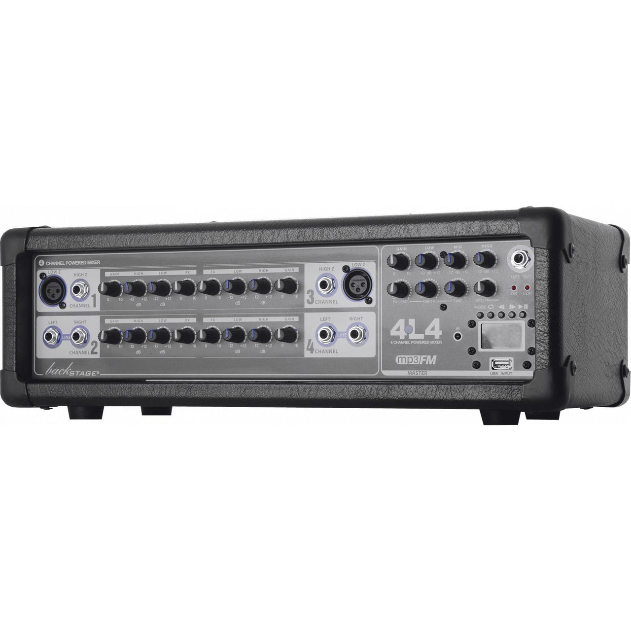 Consola Back-stage 4l4 Usb Para Lineas Y Microfono 4 Canales