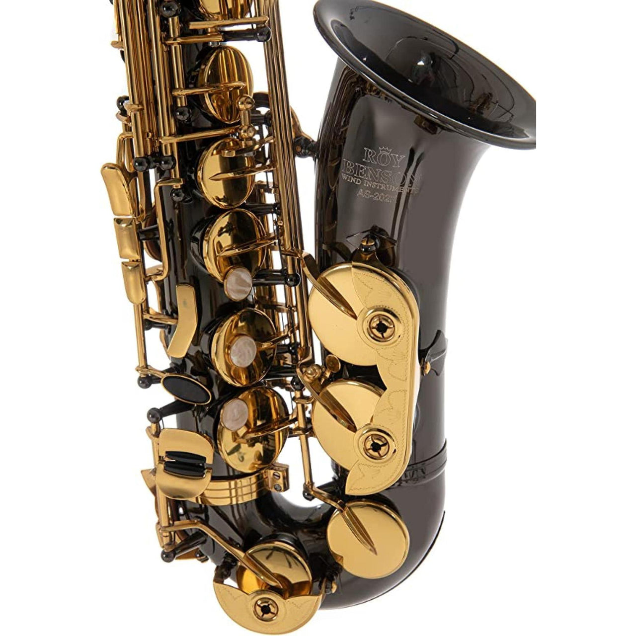 Sax Alto Roy Benson Laca Negra, Llaves Laq. As-202k