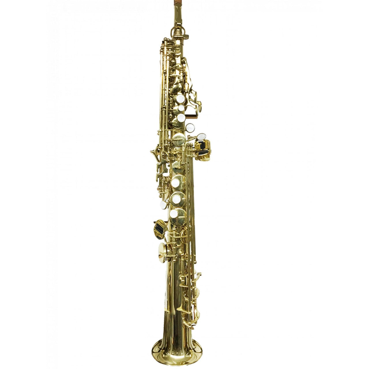 Sax Soprano Silvertone Recto Doble Tono Laqueado, Slsx008