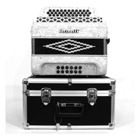 Thumbnail for Acordeon Farinelli 3412fawhg Diatonico Fa Blanco 3 Registros Premium