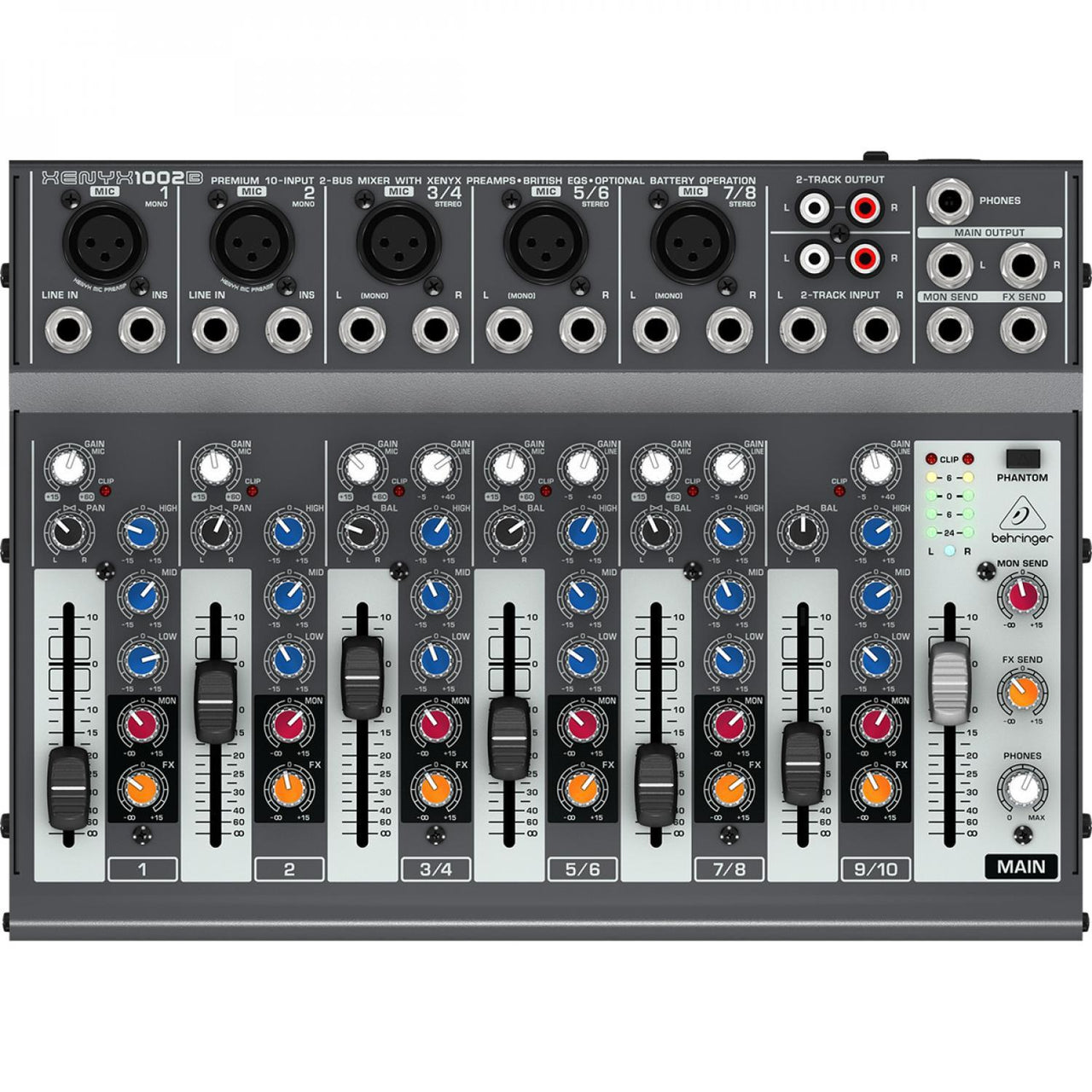 Mezcladora Behringer 1002b 10 Canales Analógica
