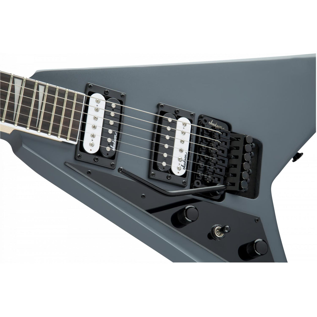 guitarra electrica jackson js32l rr, ah fb satin gray, 2911147522