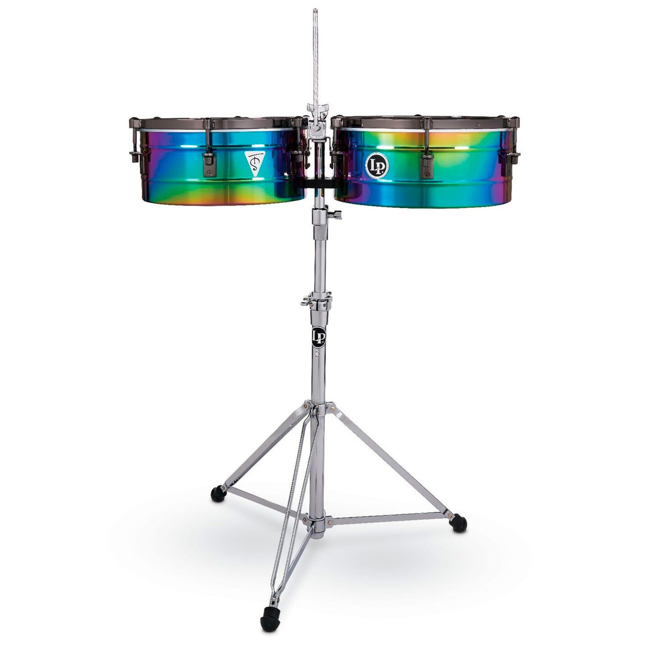 Timbales Lp257-ts Tony Succar 14 Y 15 Pulgadas Tornasol Atril Cromado