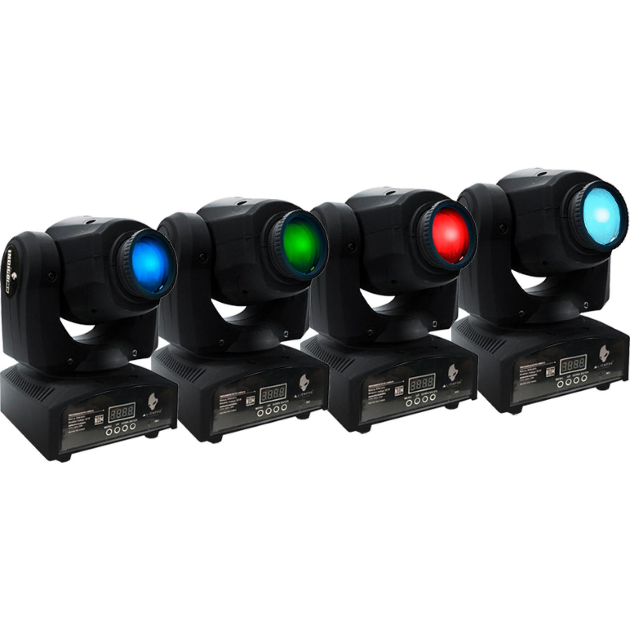 Paquete Cabeza Movil Alien Indigo Rgb 30w C/Case (4 Pz), 44-Kit-Cm-30w