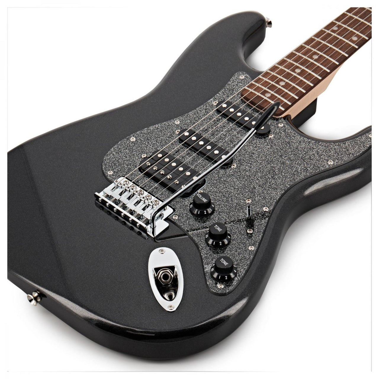 Guitarra Electrica Fender Sq Aff Strat Hss Lrl Mbk, 0370700564