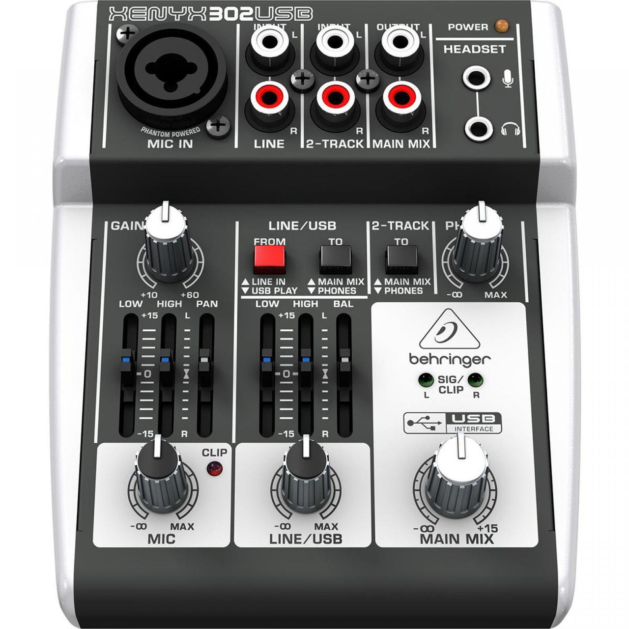 Mezcladora Behringer C/interfase, Xenyx302usb