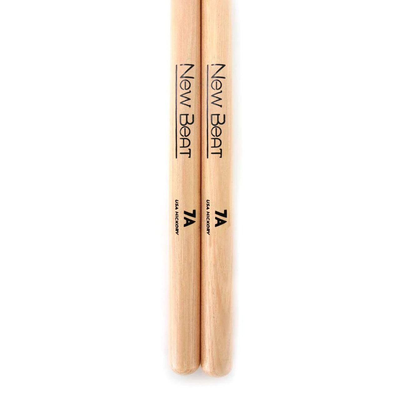 Baquetas New Beat Natural Punta De Madera, Nb-7a