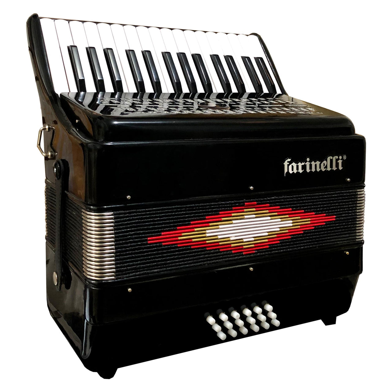 Acordeon Farinelli 30 Teclas 18 Bajos Negro, 30k18bn