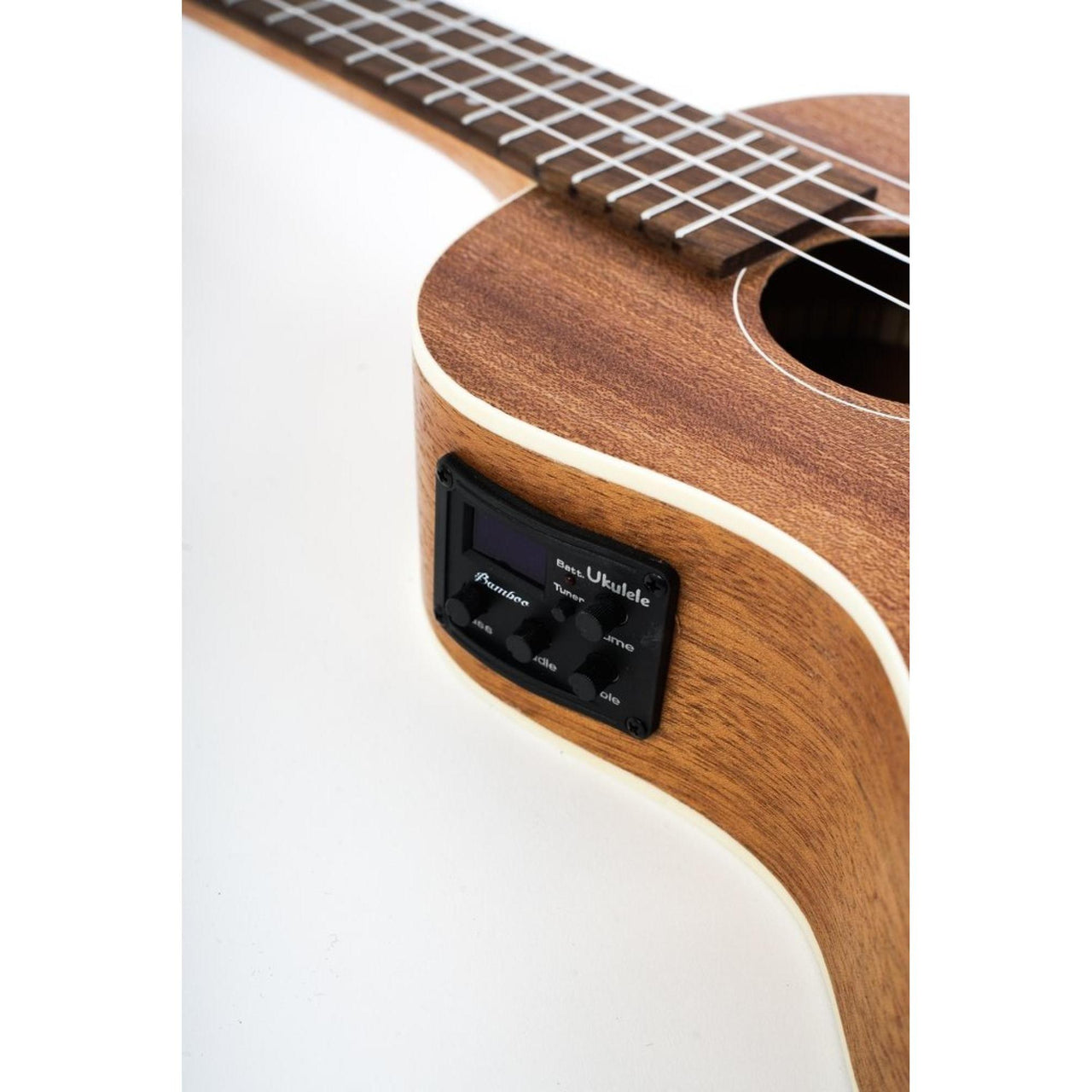 Ukulele Concierto Bamboo  U-23-sapele-q Electroacustico Sapele Con Funda