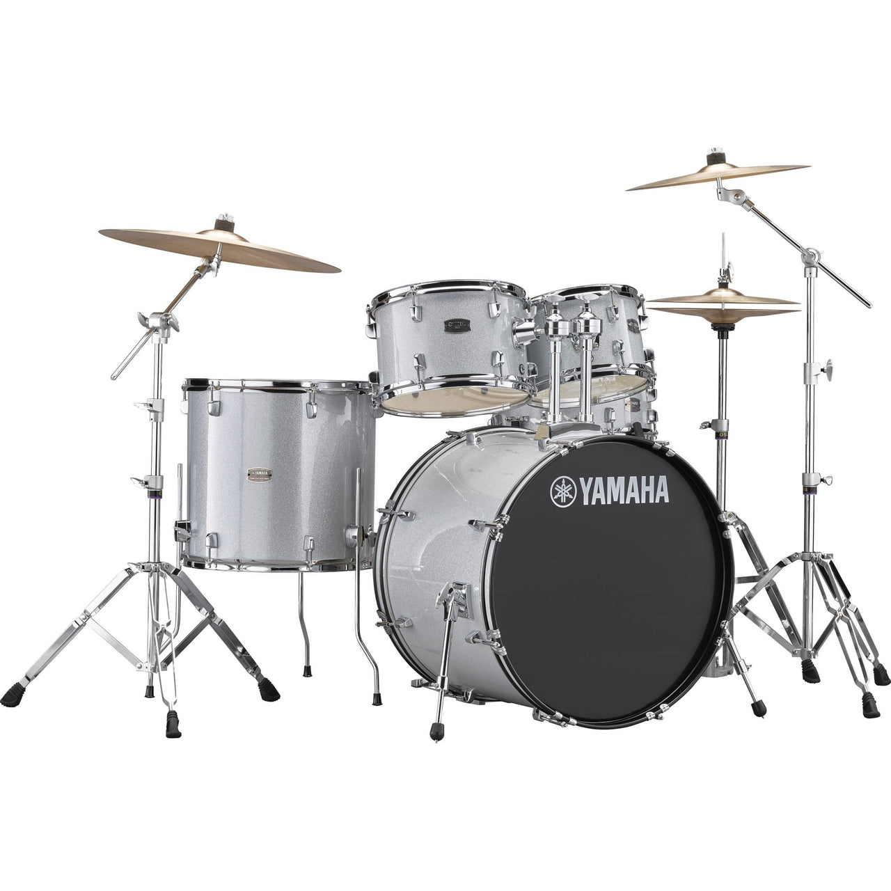 Bateria Acustica Yamaha Rydeen Rdp2f5slguset Silver Glitter 3 Platillos 3 Stands