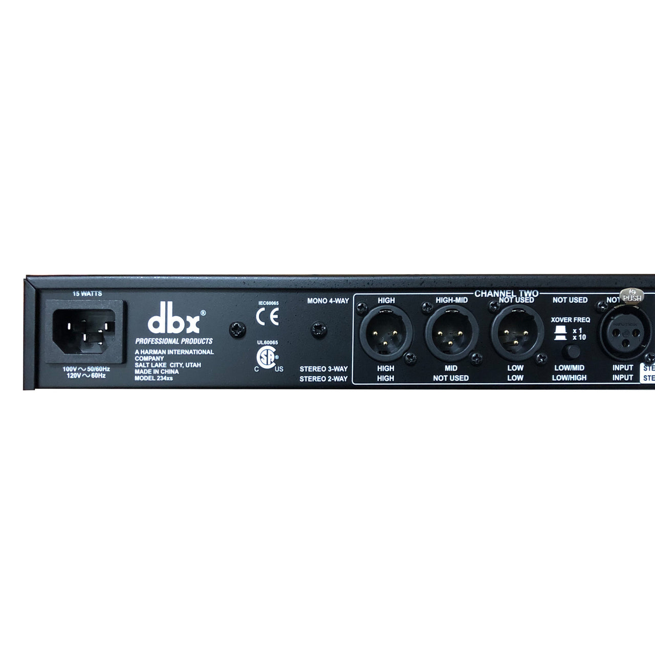 Crossover Dbx Con Conectores Xlr, 234xs