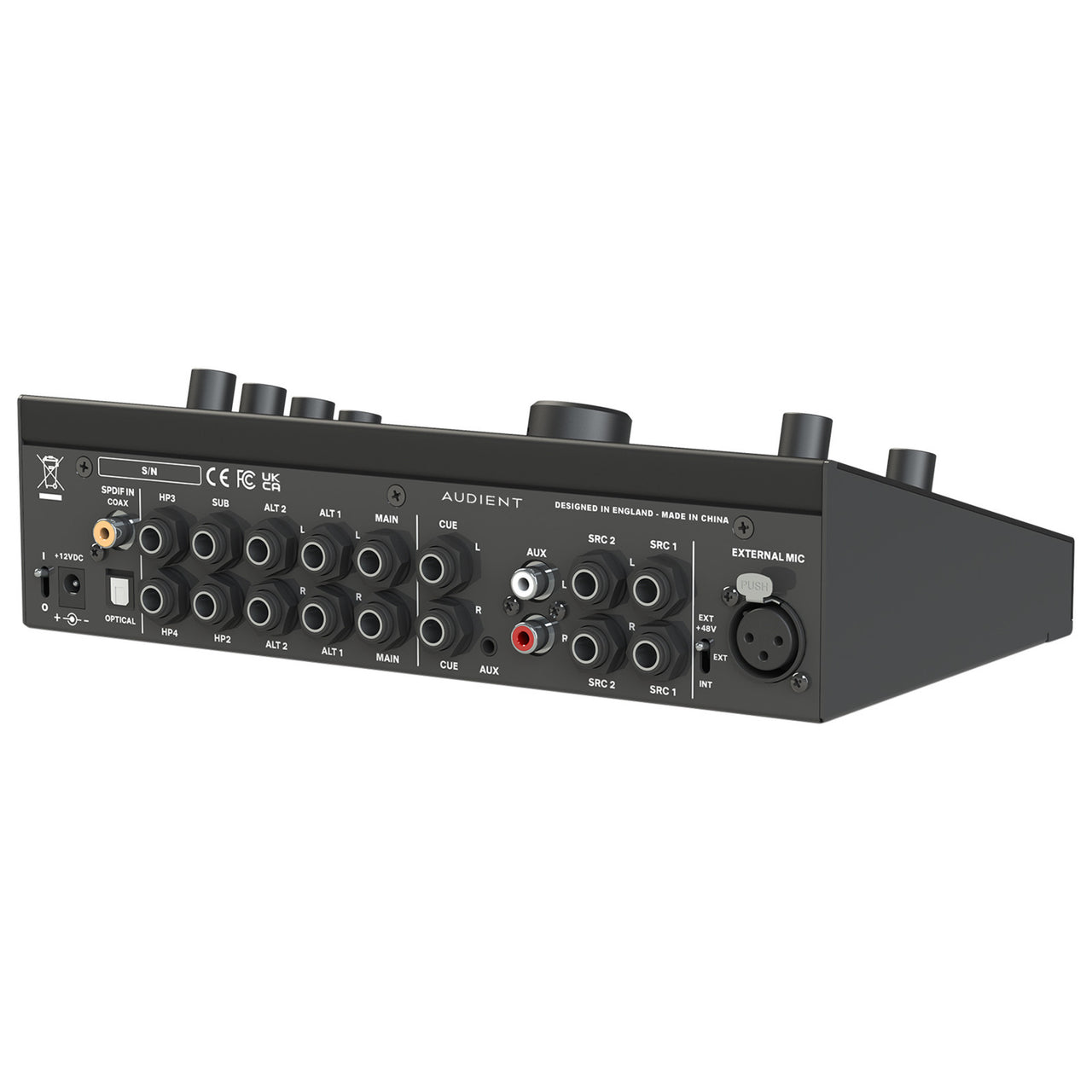 Controlador Audient Nero Precision Matched Attenuation