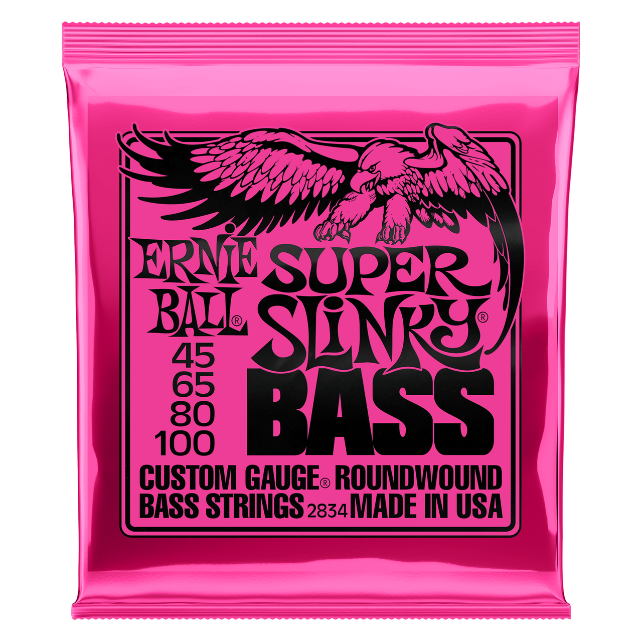 Encordadura Ernieball 2834 Super Slinky Para Bajo Electrico  4 Cuerdas