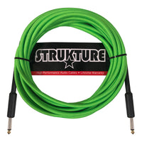Thumbnail for Cable Strukture Sc186ng Para Instrumento 5.7 Metros Textil Verde Neon