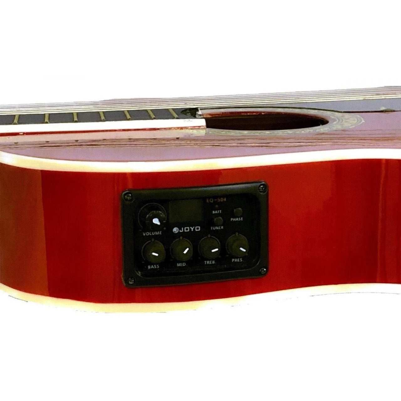 Guitarra Electroacustica Mc Cartney Cdas. Nylon Rojo, Cg-851ce/n Rd