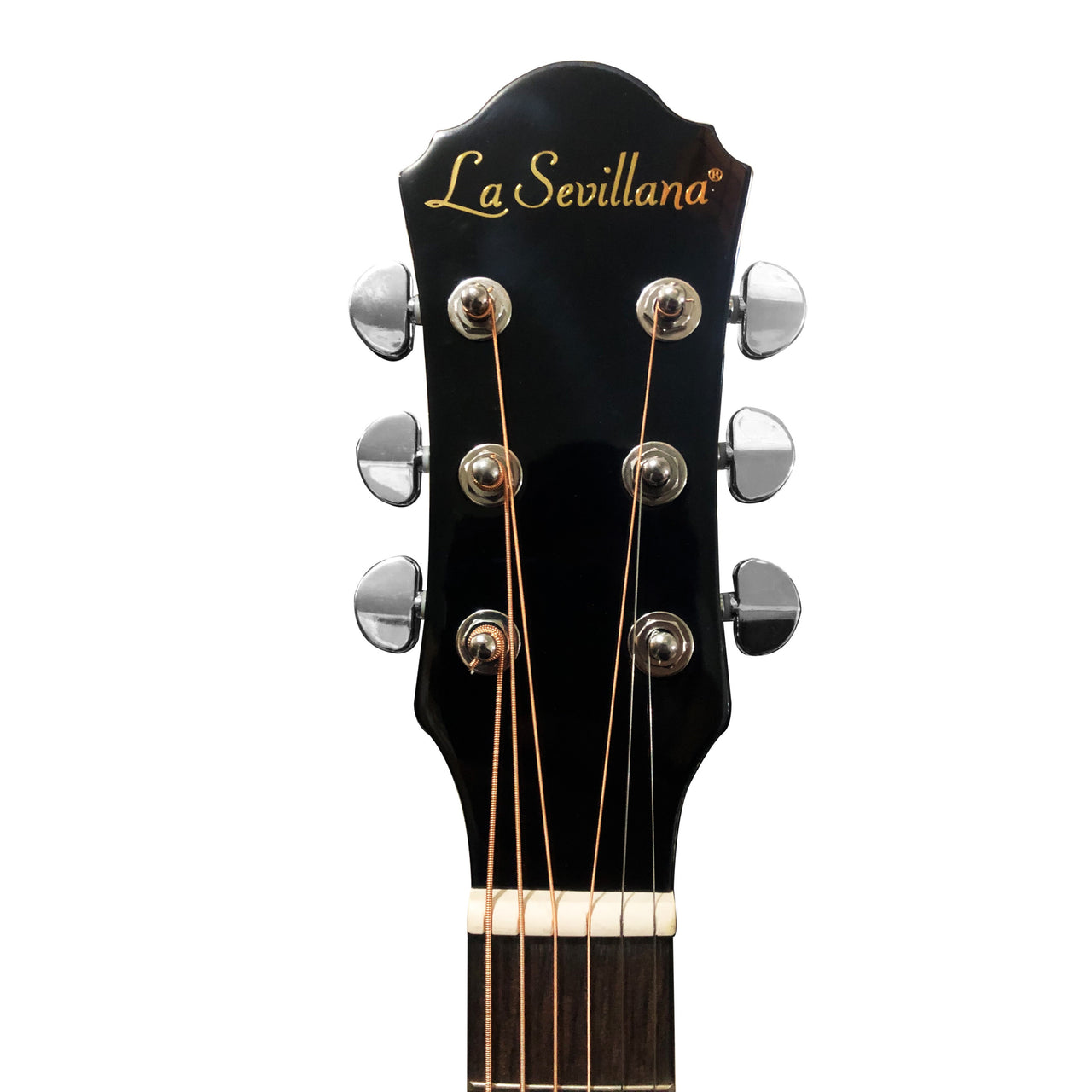 Guitarra Electroacustica La Sevillana Negro, Fo-300ceq Bkl