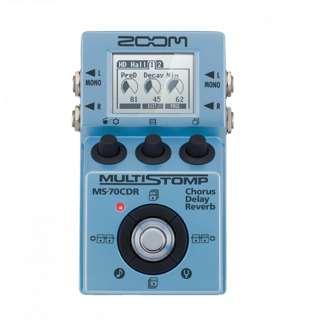 Pedal Zoom Multistomp Para Guitarra, Ms-70cdr