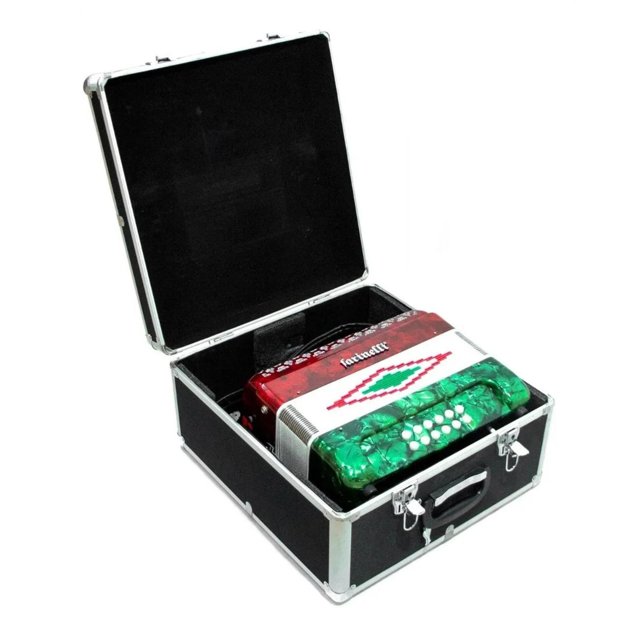 Acordeon Farinelli 34 Botones 12 Bajos 3 Registros Bandera Sol 3412b