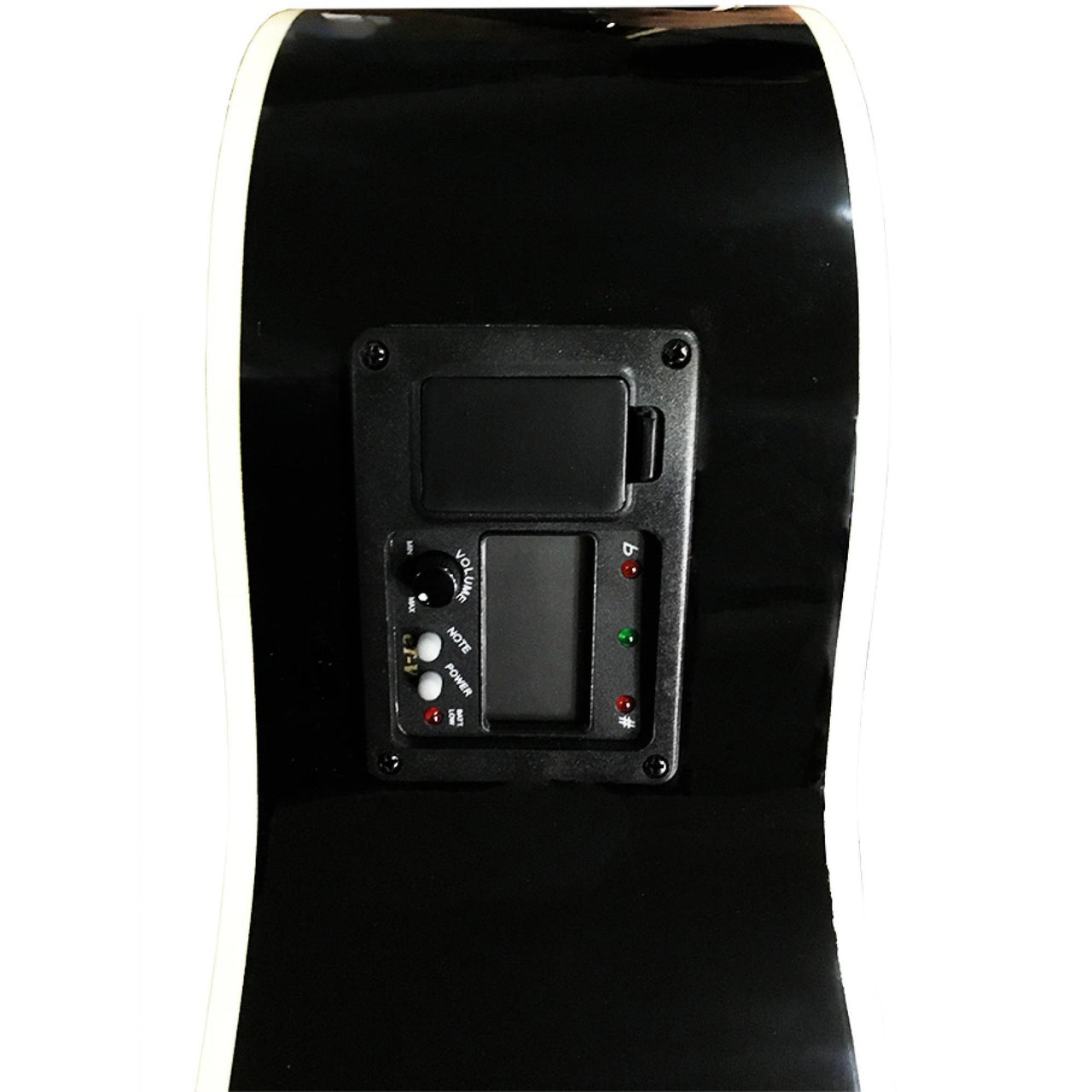 Guitarra Washburn  Wa45cepakblk Electroacustica  Negro Con Funda