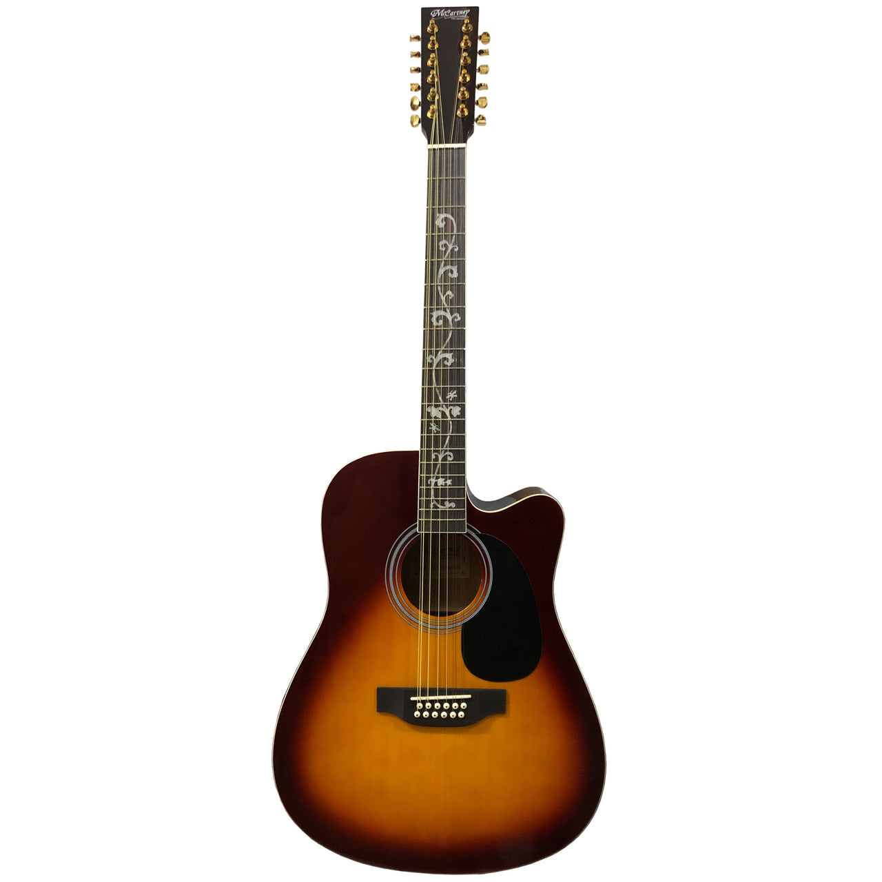 Guitarra Electroacustica Mc Cartney Bfg4117c/12eq5-sb 12 Cuerdas Sombreada