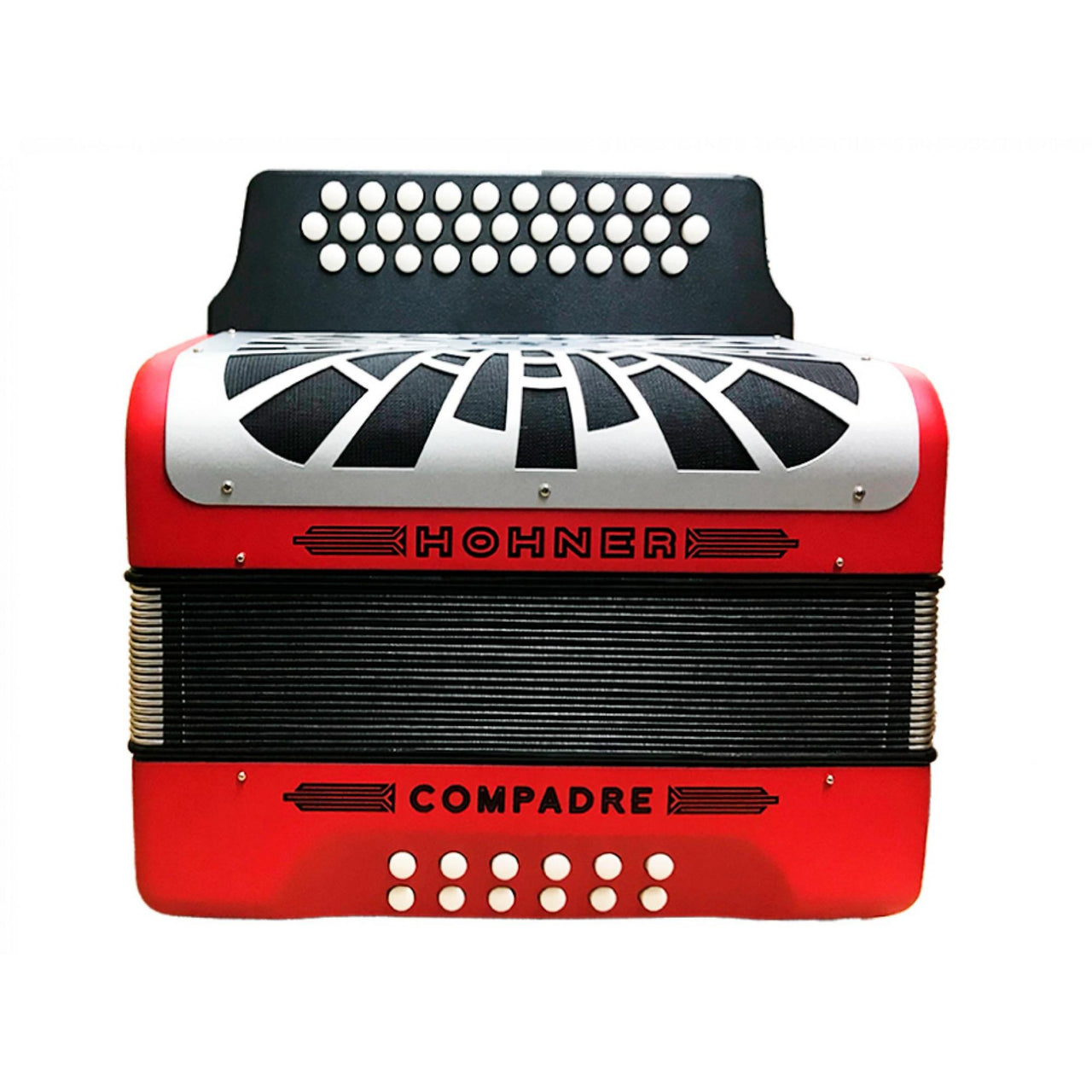 Acordeon Hohner A48441 Compadre 31 Botones 12 Bajos Fa-sib-mib Rojo