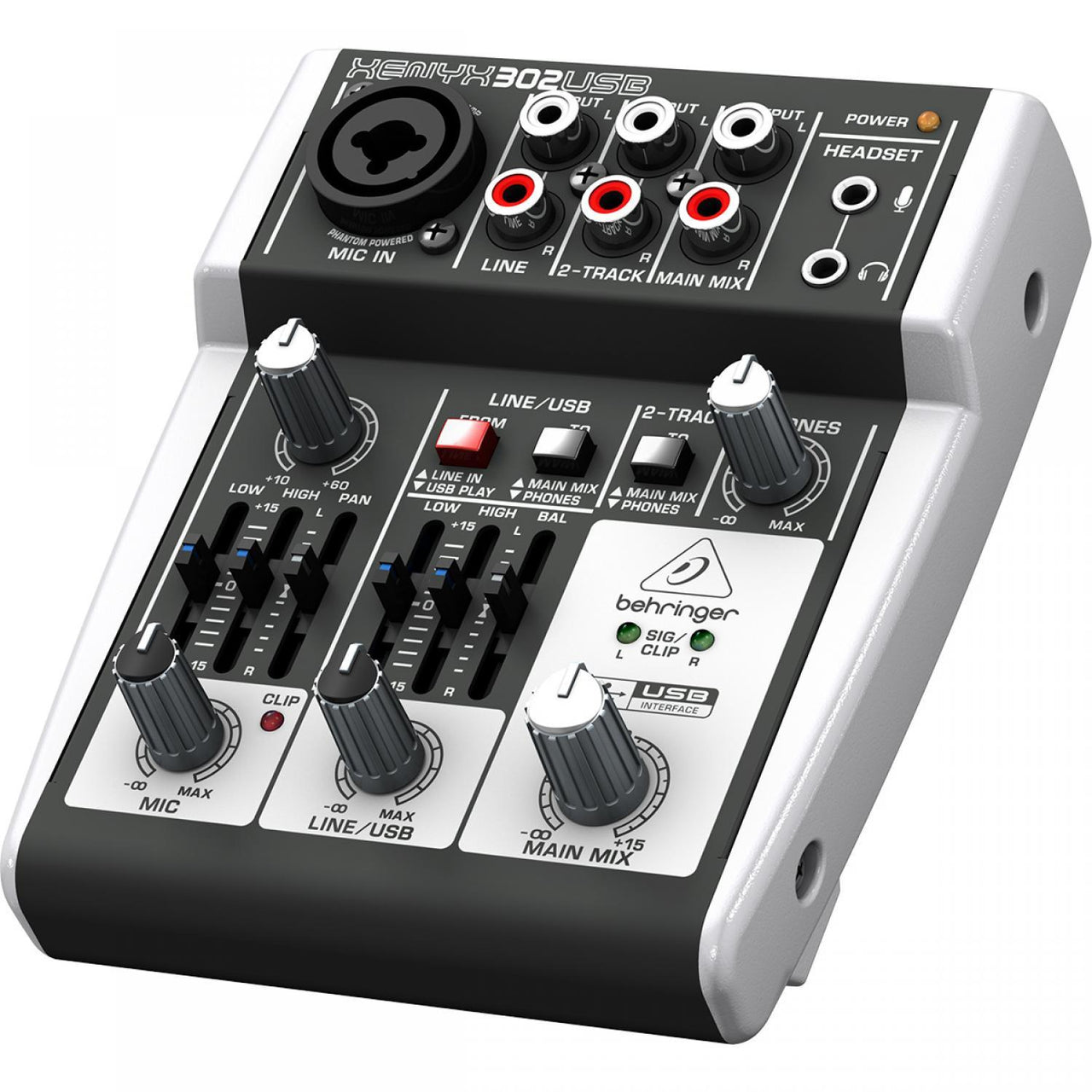 Mezcladora Behringer C/interfase, Xenyx302usb