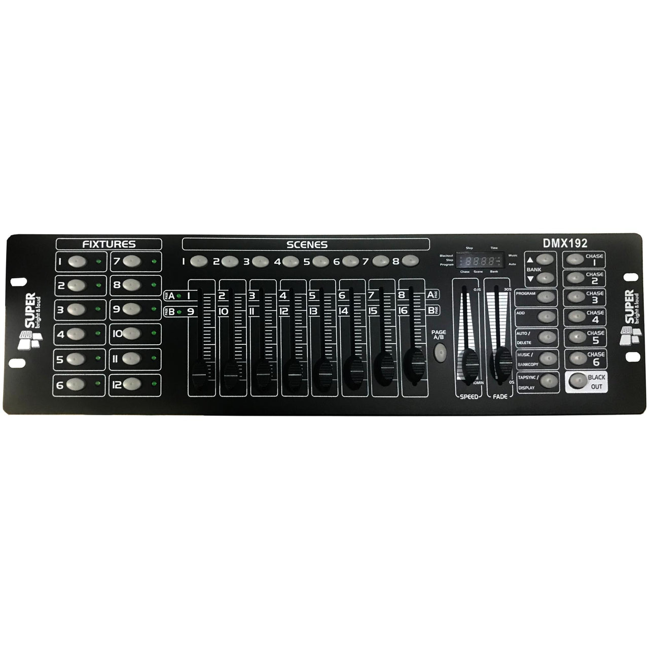 Controlador Super bright Dmx 192 Canales 8 Faders