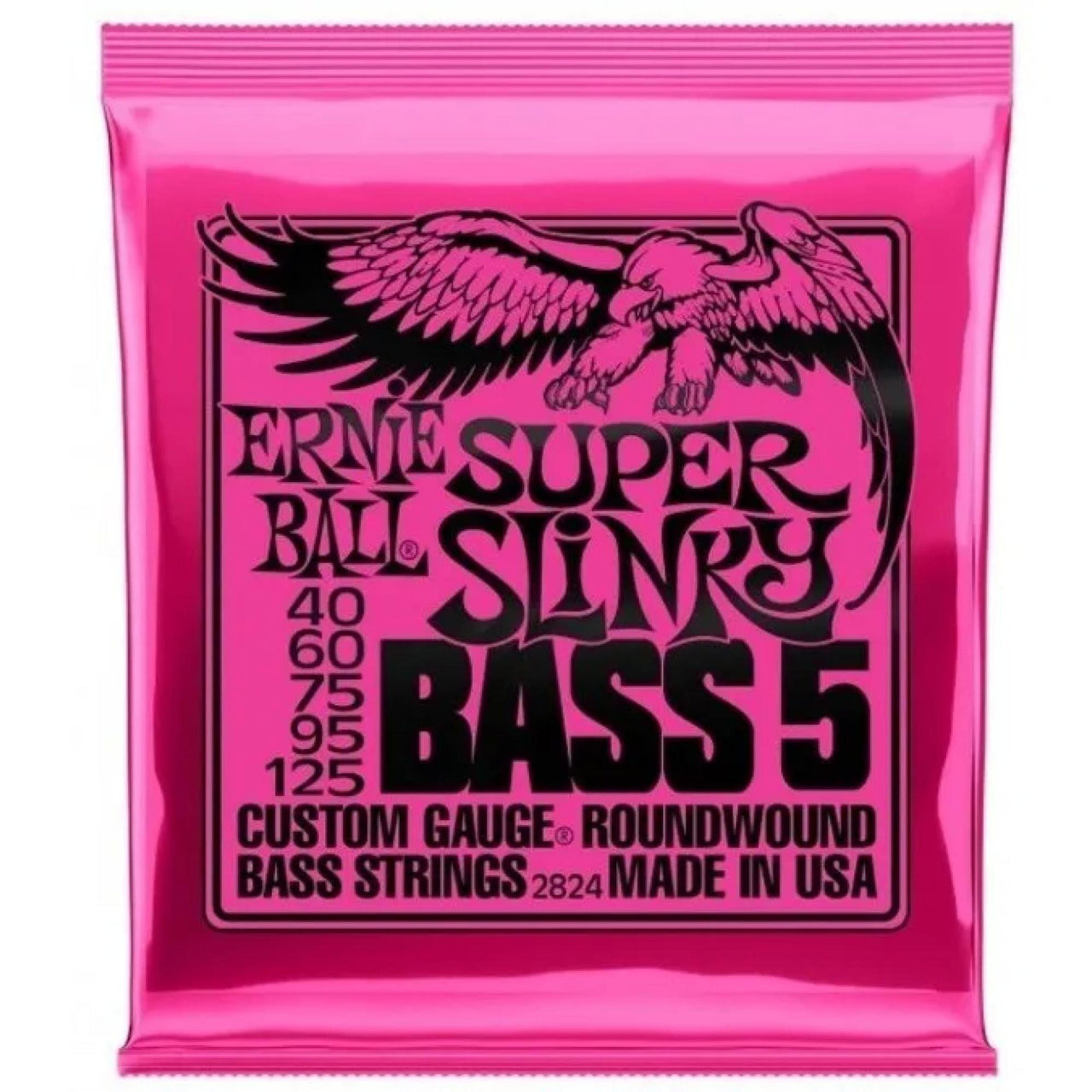 Encordadura Ernie Ball "super Slinky" P/bajo Electrico 5 Cuerdas, 2824
