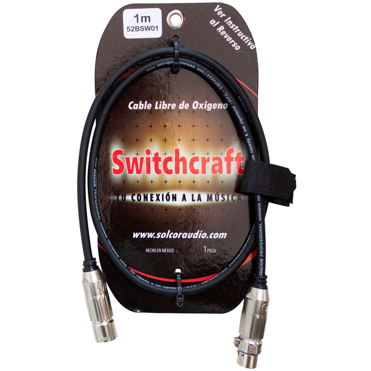 Cable Switchcraft P/Microfono Baja 1 Mt, 52bsw01