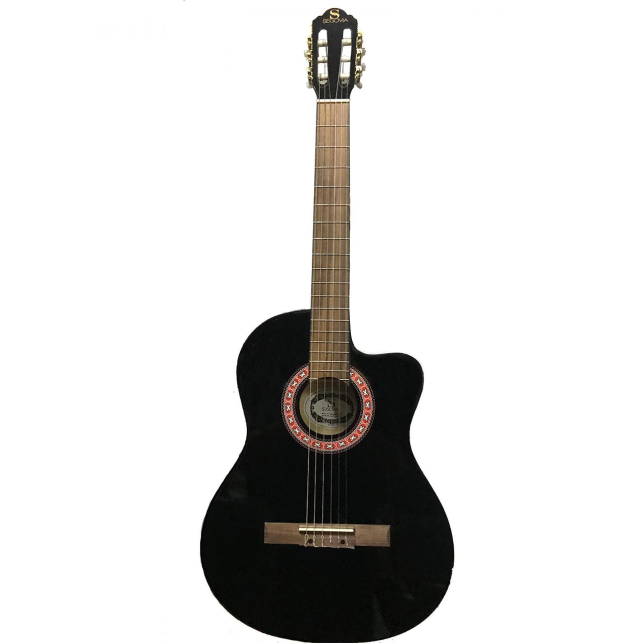 Guitarra Electroacustica Segovia Negra, Cg-2cebk
