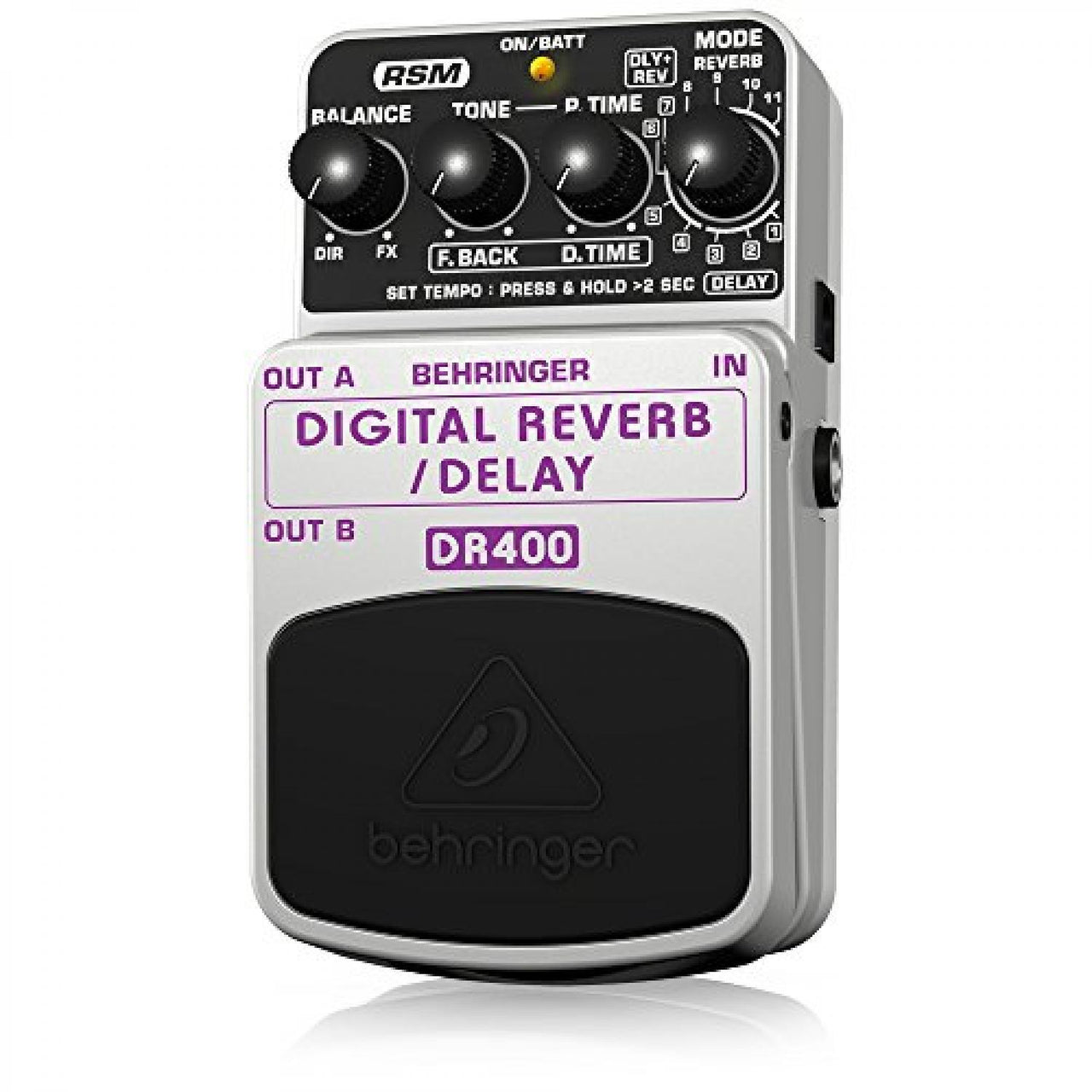 Pedal Para Guitarra Behringer Reverb Delay, Dr400