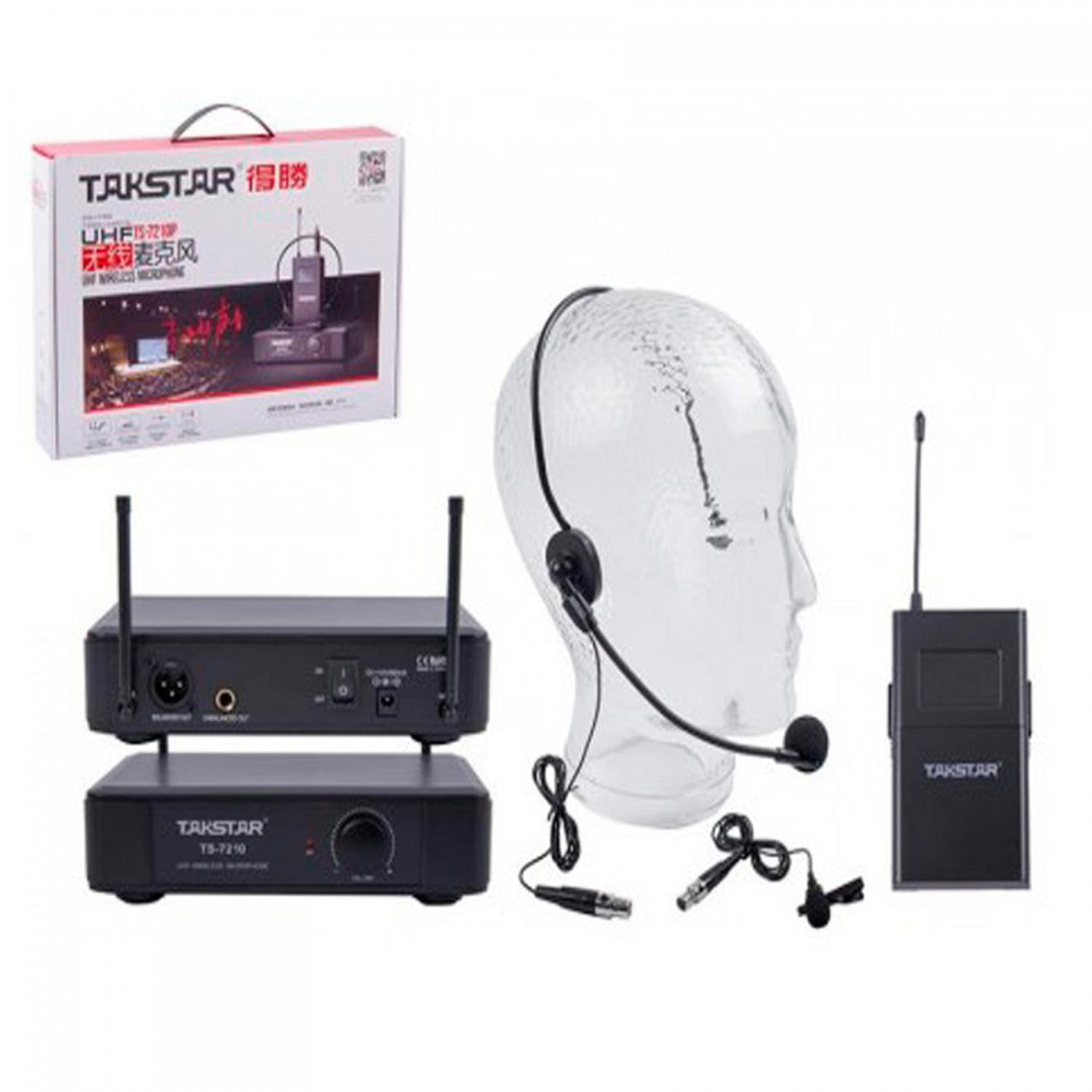 Microfono Inalambrico De Diadema Y Lavalier Takstar Uhf Ts 721 0p