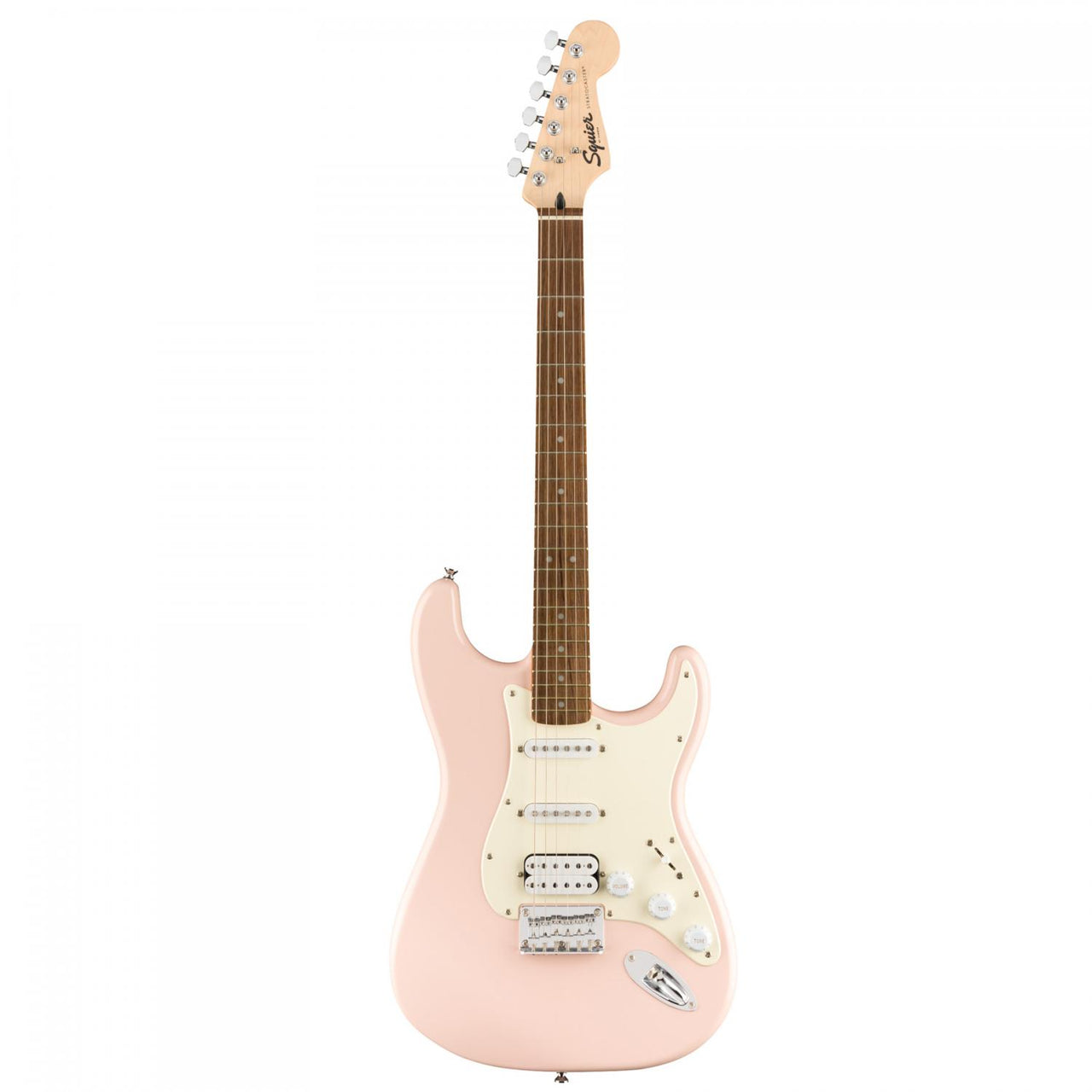 Guitarra Squier by Fender Bullet Stratocaster HT HSS Eléctrica Shell Pink 0371005556