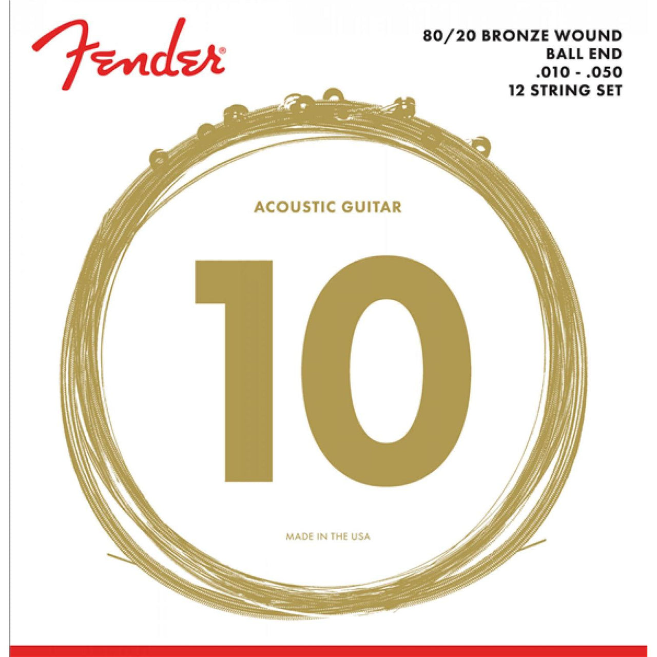 Encordadura Fender P/Docerola 10-50, 0730070423