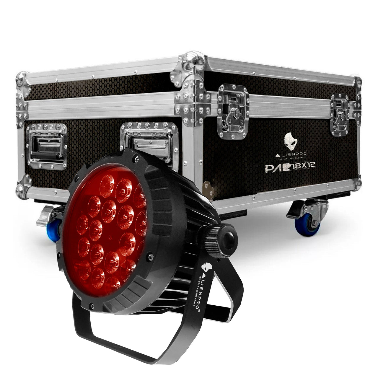Par Led Alien Par18x12 Rgbwa Exterior Estuche Con 6 Piezas