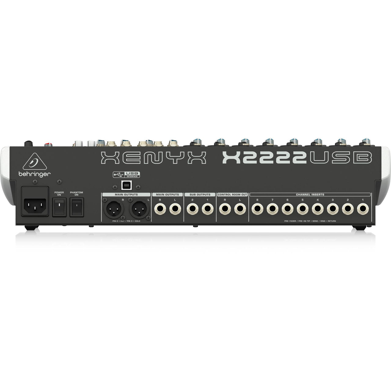 Mezcladora Behringer Xenyx X2222usb Premium 8 Entradas 4-2 Bus Mixer Usb