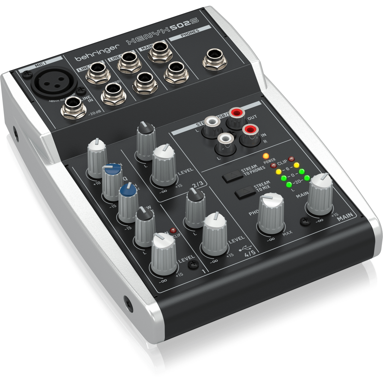 Mezcladora Behringer Xenyx 502s Analoga 5 Entradas Con Interfaz Usb