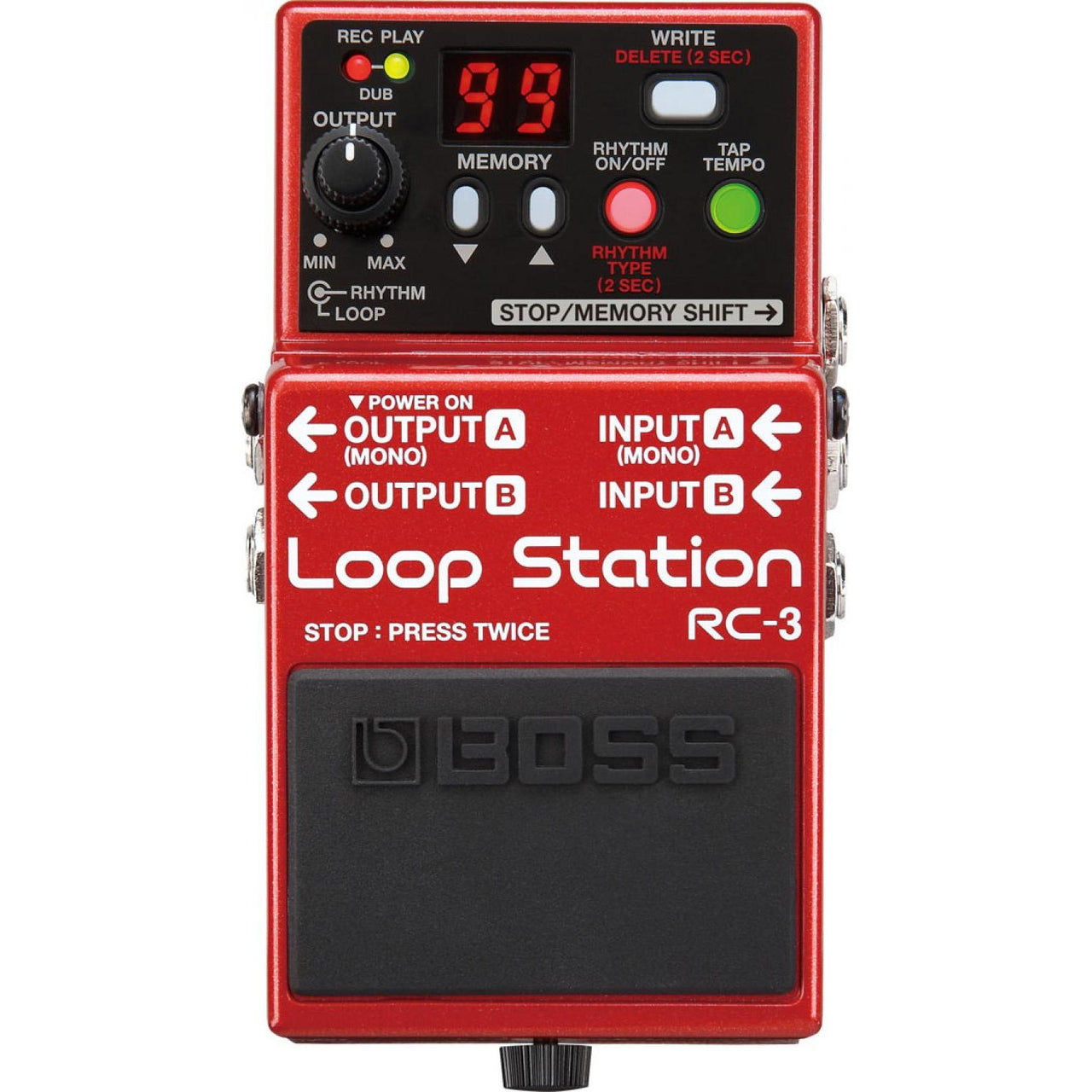 Pedal Boss Rc-3 Compacto Loop Station C/tres Horas De Grabacion