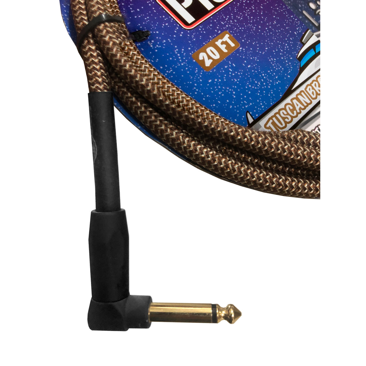 Cable Pig Hog Pch20tbrr Para Instrumento Plug A Plug L 6.10 Metros Tuscan Brown