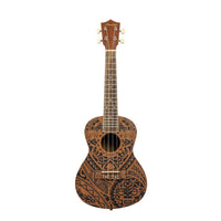 Thumbnail for Ukulele Concierto Bamboo U-23-tribal Sapele Tribal Con Funda