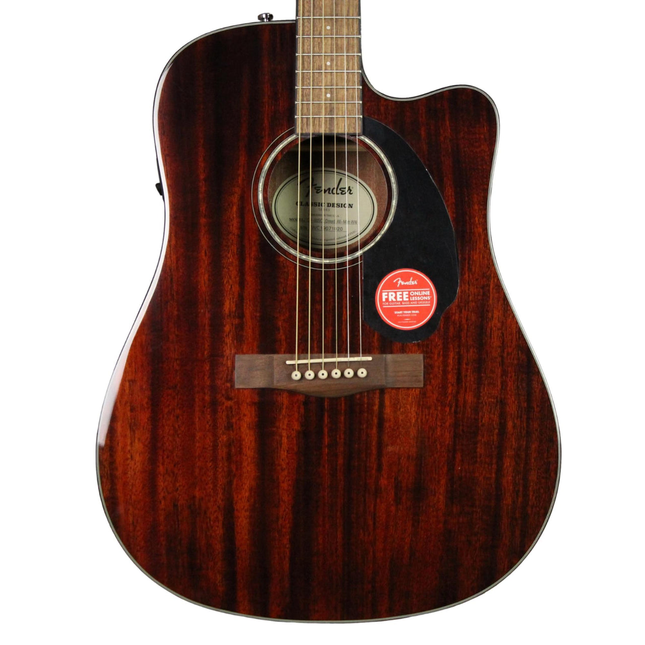 Guitarra Electroacustica Fender Mahogany Cd-60sce All Mah, 0970113022