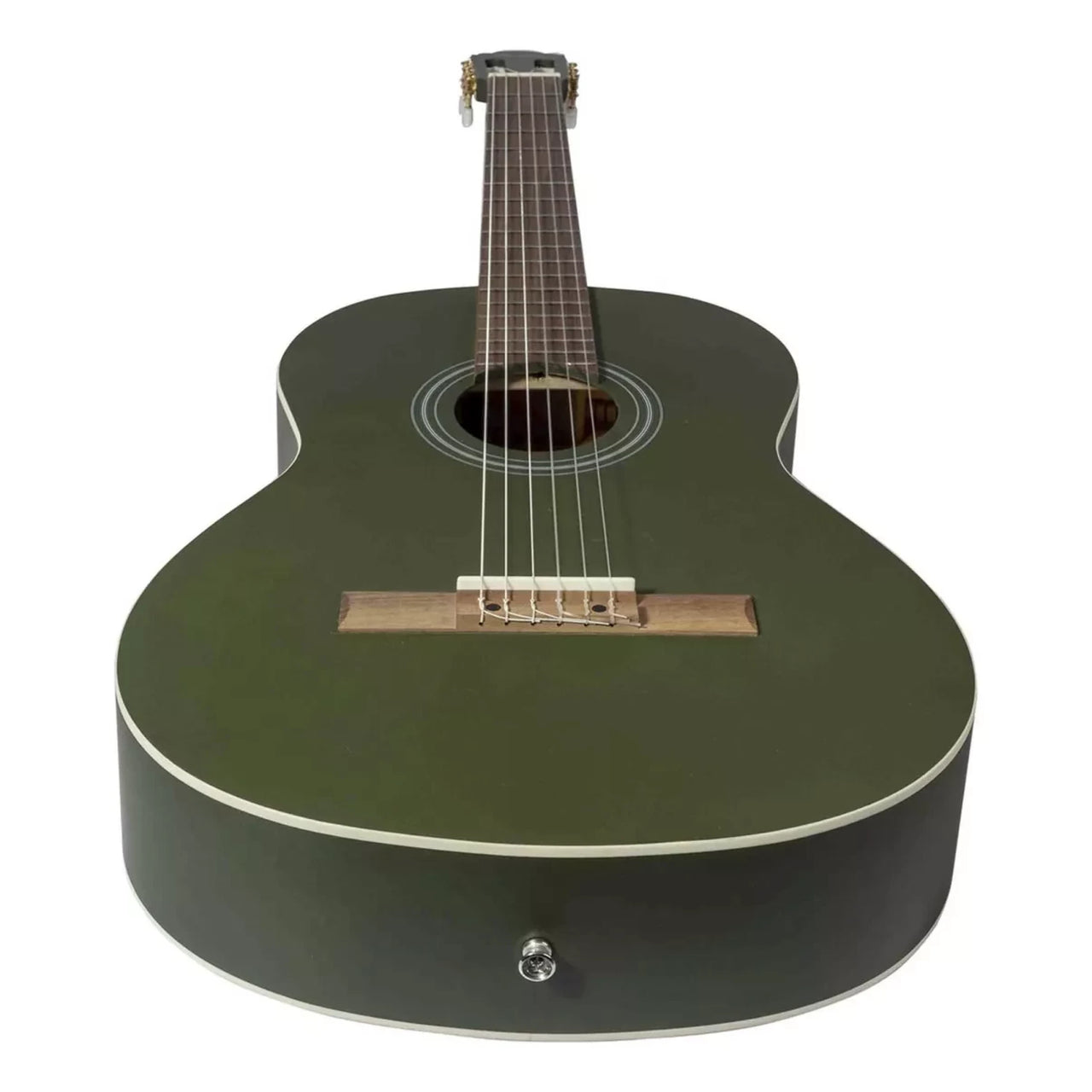 Guitarra Clasica Bamboo Gc-39-green Verde Con Funda