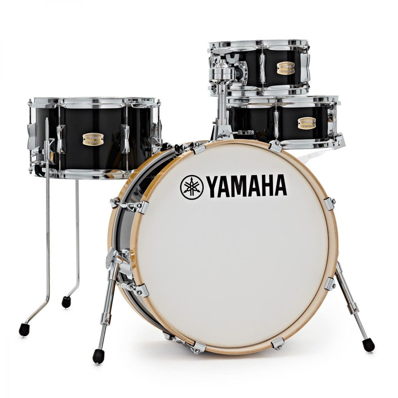 Bateria Yamaha Stage Custom Raven Black, Sbp0f4hrb