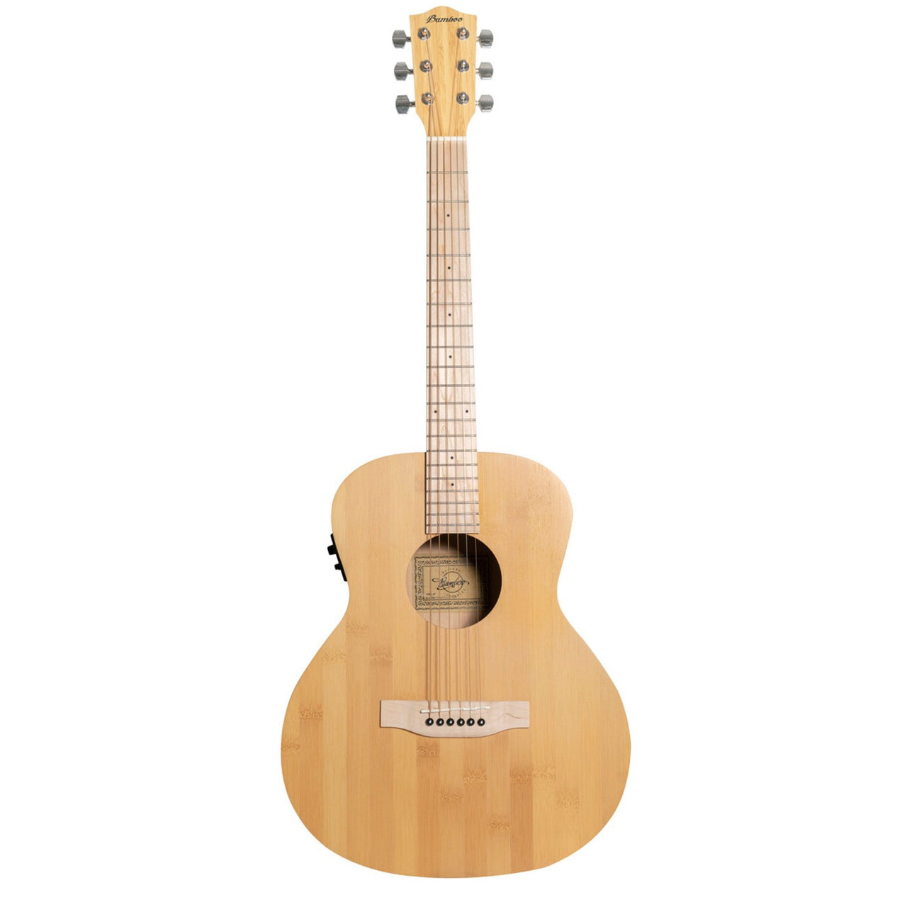 Guitarra Electroacustica Bamboo Ga-38-bamboo-q Con Funda