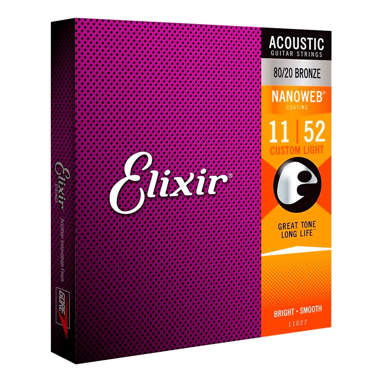 Encordadura Elixir Para Guitarra Electroacústica Bronze(.011-.052), 11027